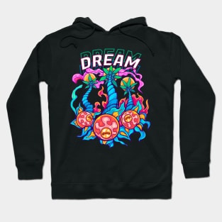 Dream Eyes and Blue Flower Hoodie